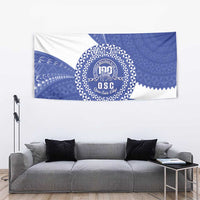Queen Salote College 100th Anniversary Personalized Tapestry Est 1926 Kolisi Fefine Tongan Ngatu Pattern LT14 - Polynesian Pride