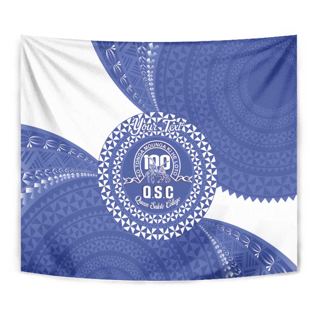 Queen Salote College 100th Anniversary Personalized Tapestry Est 1926 Kolisi Fefine Tongan Ngatu Pattern LT14 - Polynesian Pride