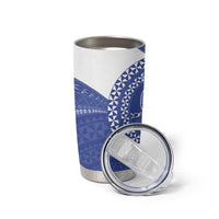 Queen Salote College 100th Anniversary Tumbler Cup Est 1926 Kolisi Fefine Tongan Ngatu Pattern LT14 - Polynesian Pride