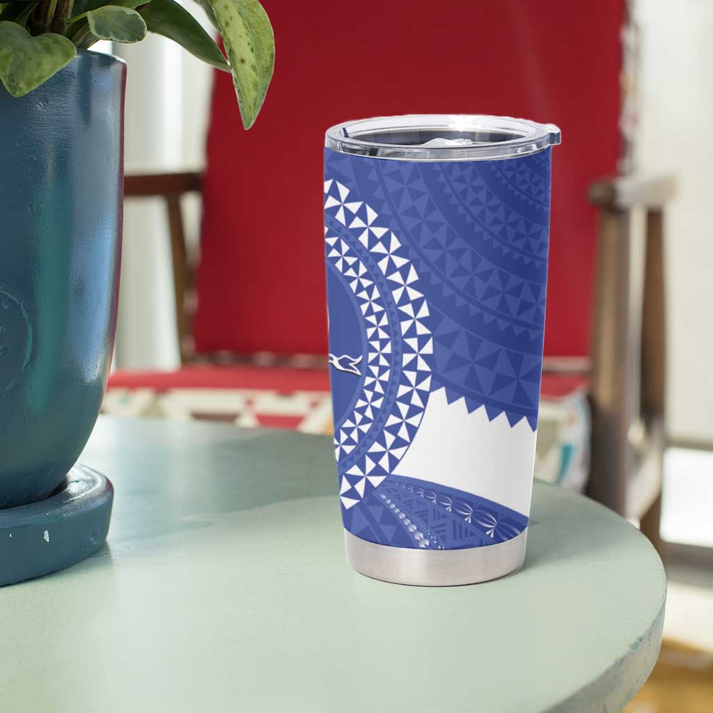 Queen Salote College 100th Anniversary Tumbler Cup Est 1926 Kolisi Fefine Tongan Ngatu Pattern LT14 - Polynesian Pride