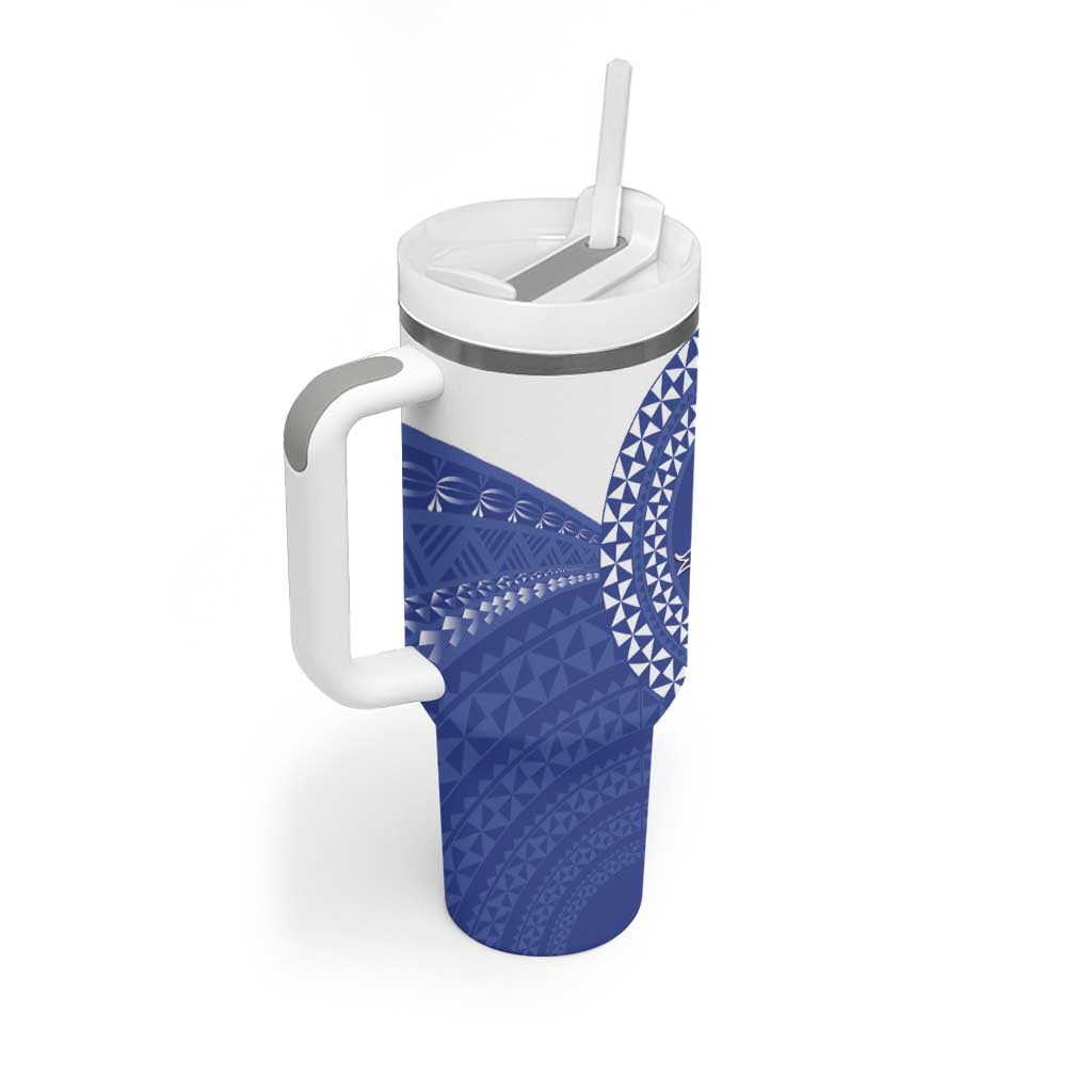 Queen Salote College 100th Anniversary Tumbler With Handle Est 1926 Kolisi Fefine Tongan Ngatu Pattern LT14 - Polynesian Pride