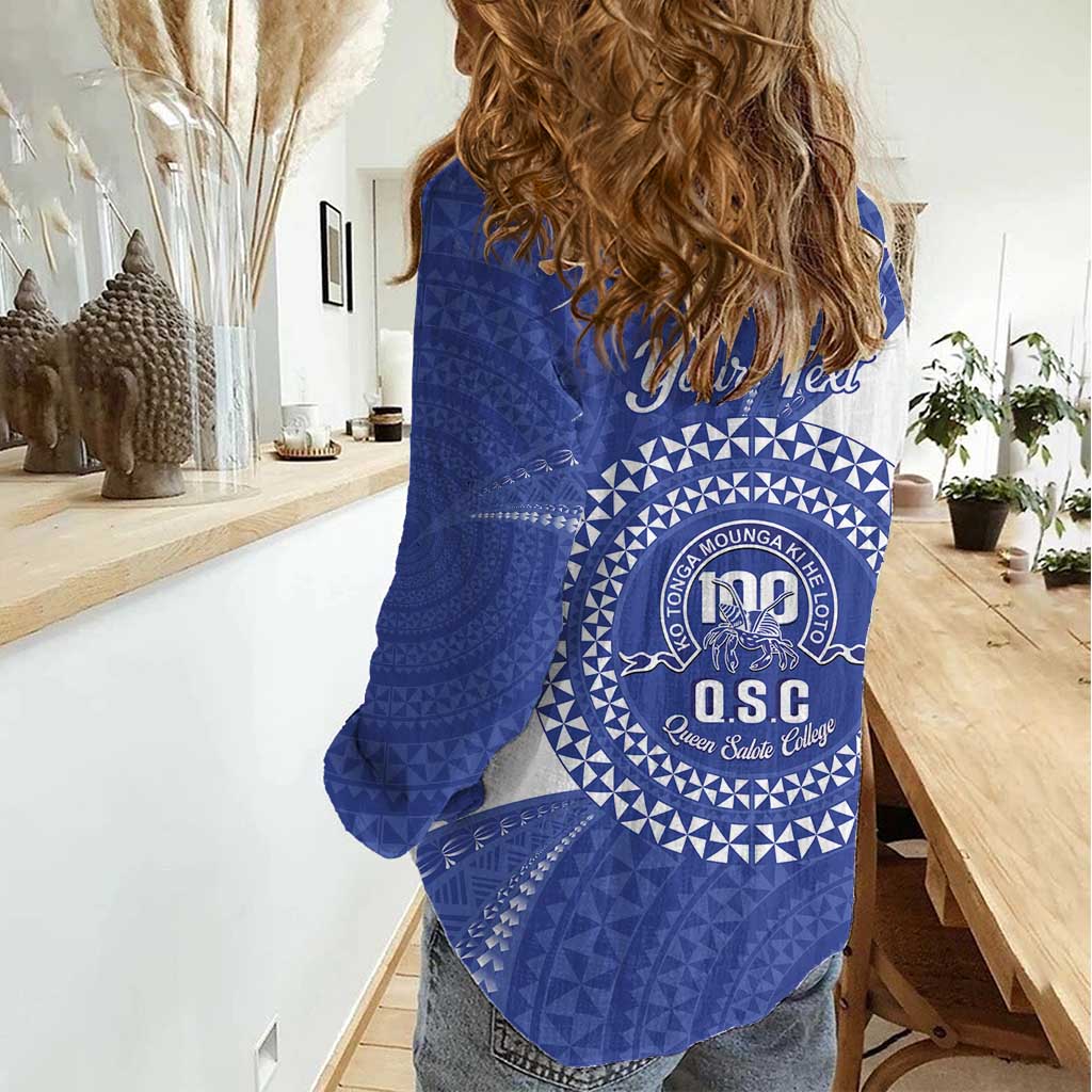 Queen Salote College 100th Anniversary Personalized Women Casual Shirt Est 1926 Kolisi Fefine Tongan Ngatu Pattern LT14 - Polynesian Pride
