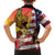 Personalised United States And Hawaii Kid Hawaiian Shirt USA Eagle With Hawaiian Shark Tattoo