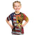Personalised United States And Hawaii Kid T Shirt USA Eagle With Hawaiian Shark Tattoo