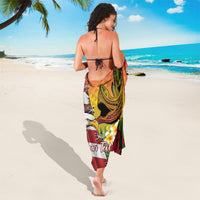 Personalised United States And Hawaii Sarong USA Eagle With Hawaiian Shark Tattoo