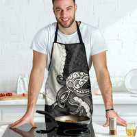 Black Polynesia Tribal Octopus Tattoo Apron Pikake Lei Polynesian Pattern
