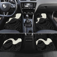 Black Polynesia Tribal Octopus Tattoo Car Mats Pikake Lei Polynesian Pattern