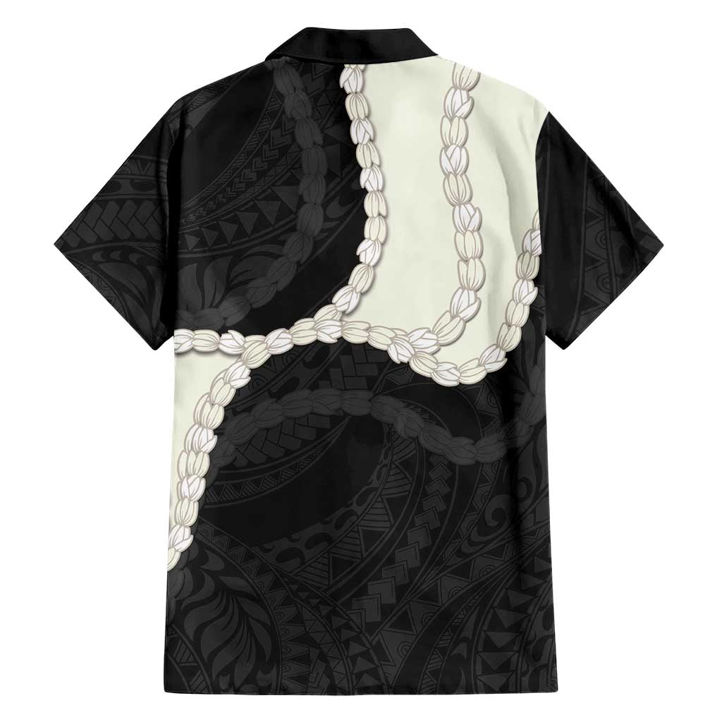 Black Polynesia Tribal Octopus Tattoo Family Matching Summer Maxi Dress and Hawaiian Shirt Pikake Lei Polynesian Pattern LT14 - Polynesian Pride