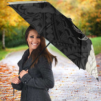 Black Polynesia Tribal Octopus Tattoo Umbrella Pikake Lei Polynesian Pattern