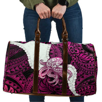 Pink Galaxy Polynesia Tribal Octopus Tattoo Travel Bag Pikake Lei Polynesian Pattern LT14 Pink - Polynesian Pride