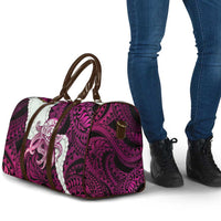Pink Galaxy Polynesia Tribal Octopus Tattoo Travel Bag Pikake Lei Polynesian Pattern LT14 - Polynesian Pride
