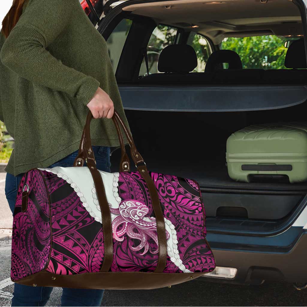 Pink Galaxy Polynesia Tribal Octopus Tattoo Travel Bag Pikake Lei Polynesian Pattern LT14 - Polynesian Pride