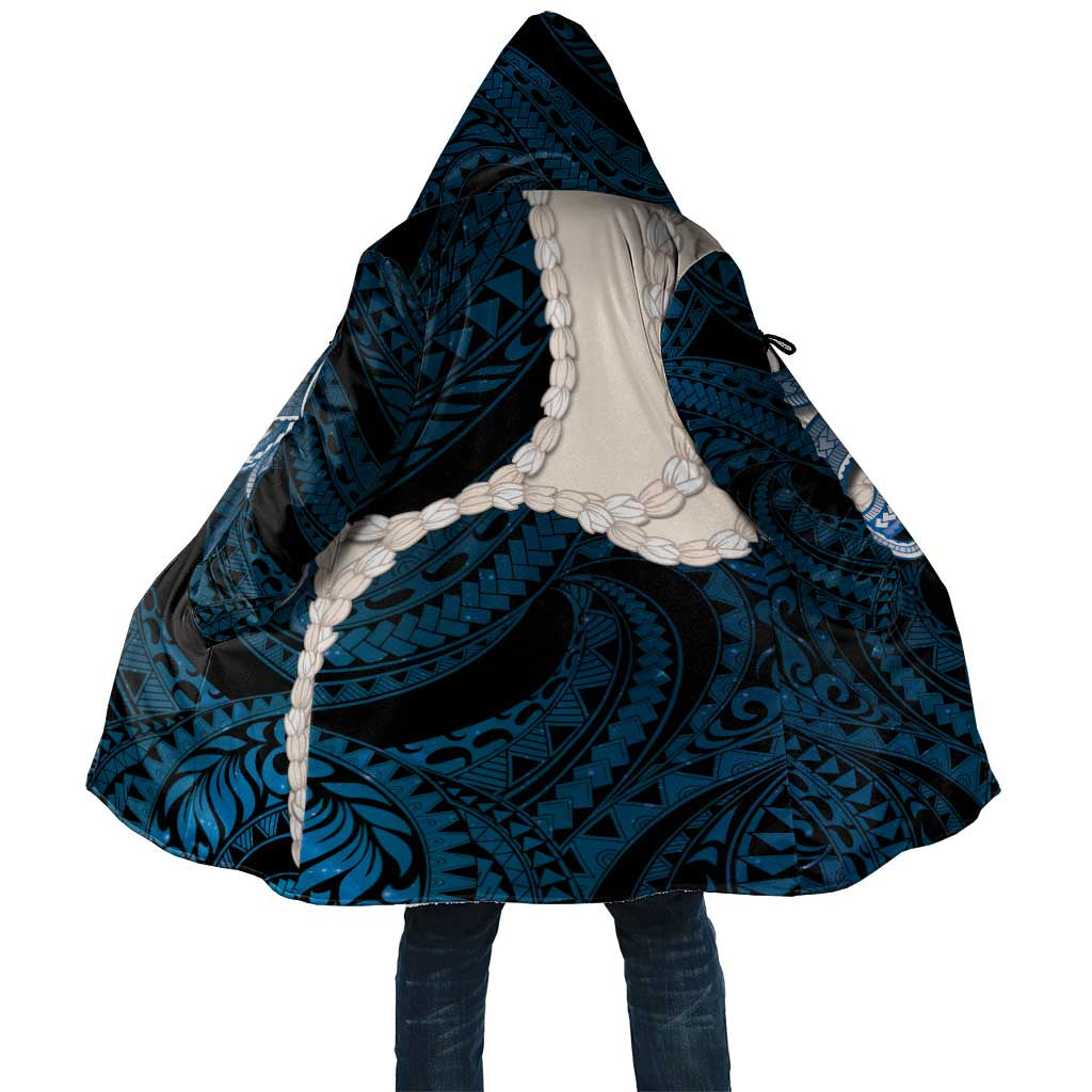 Blue Galaxy Polynesia Tribal Octopus Tattoo Cloak Pikake Lei Polynesian Pattern