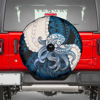 Blue Galaxy Polynesia Tribal Octopus Tattoo Spare Tire Cover Pikake Lei Polynesian Pattern LT14 - Polynesian Pride