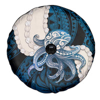Blue Galaxy Polynesia Tribal Octopus Tattoo Spare Tire Cover Pikake Lei Polynesian Pattern LT14 - Polynesian Pride