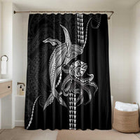 Kanaloa Aloha Hawaii Bathroom Set Humpback Whale Octopus Tattoo Kakau Pattern
