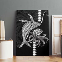 Kanaloa Aloha Hawaii Canvas Wall Art Humpback Whale Octopus Tattoo Kakau Pattern