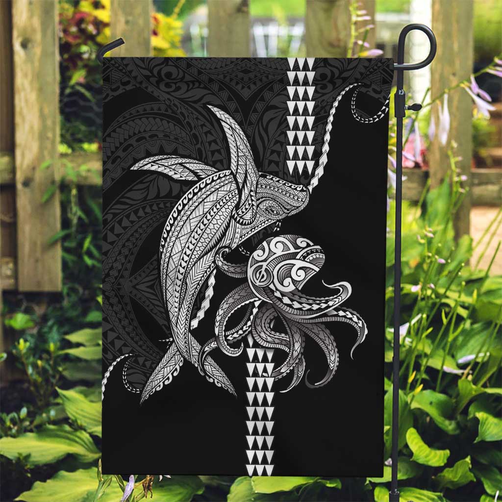 Kanaloa Aloha Hawaii Garden Flag Humpback Whale Octopus Tattoo Kakau Pattern
