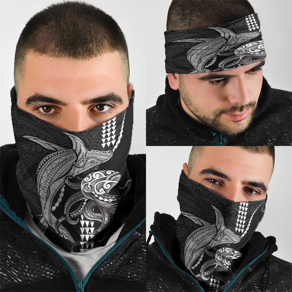 Kanaloa Aloha Hawaii Neck Gaiter Humpback Whale Octopus Tattoo Kakau Pattern