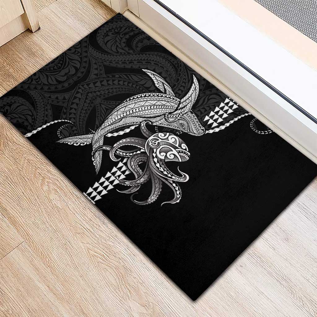 Kanaloa Aloha Hawaii Rubber Doormat Humpback Whale Octopus Tattoo Kakau Pattern