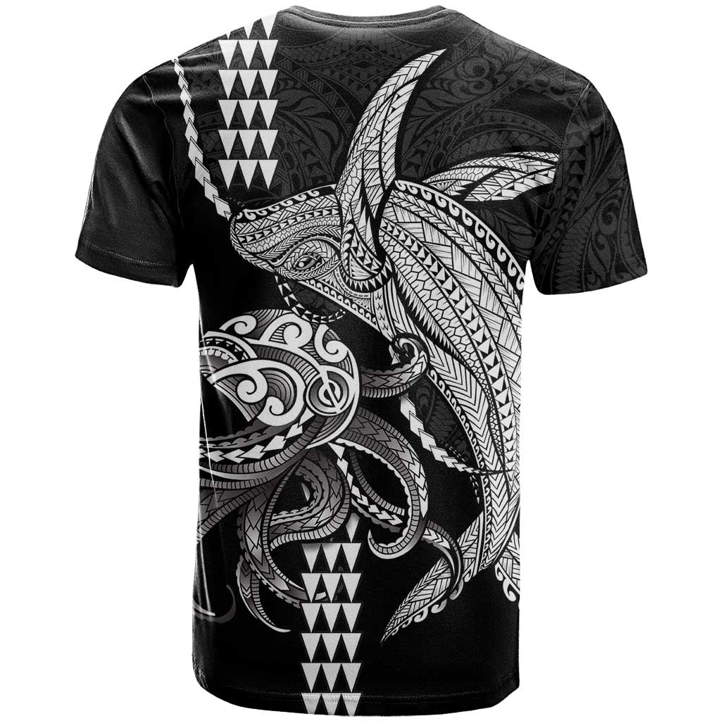 Kanaloa Aloha Hawaii T Shirt Humpback Whale Octopus Tattoo Kakau Pattern