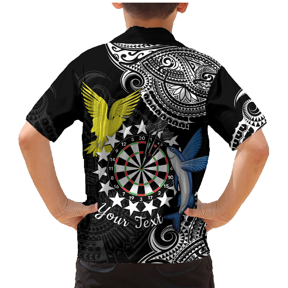 Personalised Cook Islands Darts Family Matching Mermaid Dress and Hawaiian Shirt Kuki Airani Tribal Pattern LT14 - Polynesian Pride