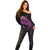Aloha Hawaii Darts Off Shoulder Sweater Dart Board With Polynesian Shark - Purple