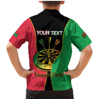 Personalised Vanuatu Darts Family Matching Mermaid Dress and Hawaiian Shirt Happiness Is A Tight Threesome Sand Drawing Art LT14 - Polynesian Pride
