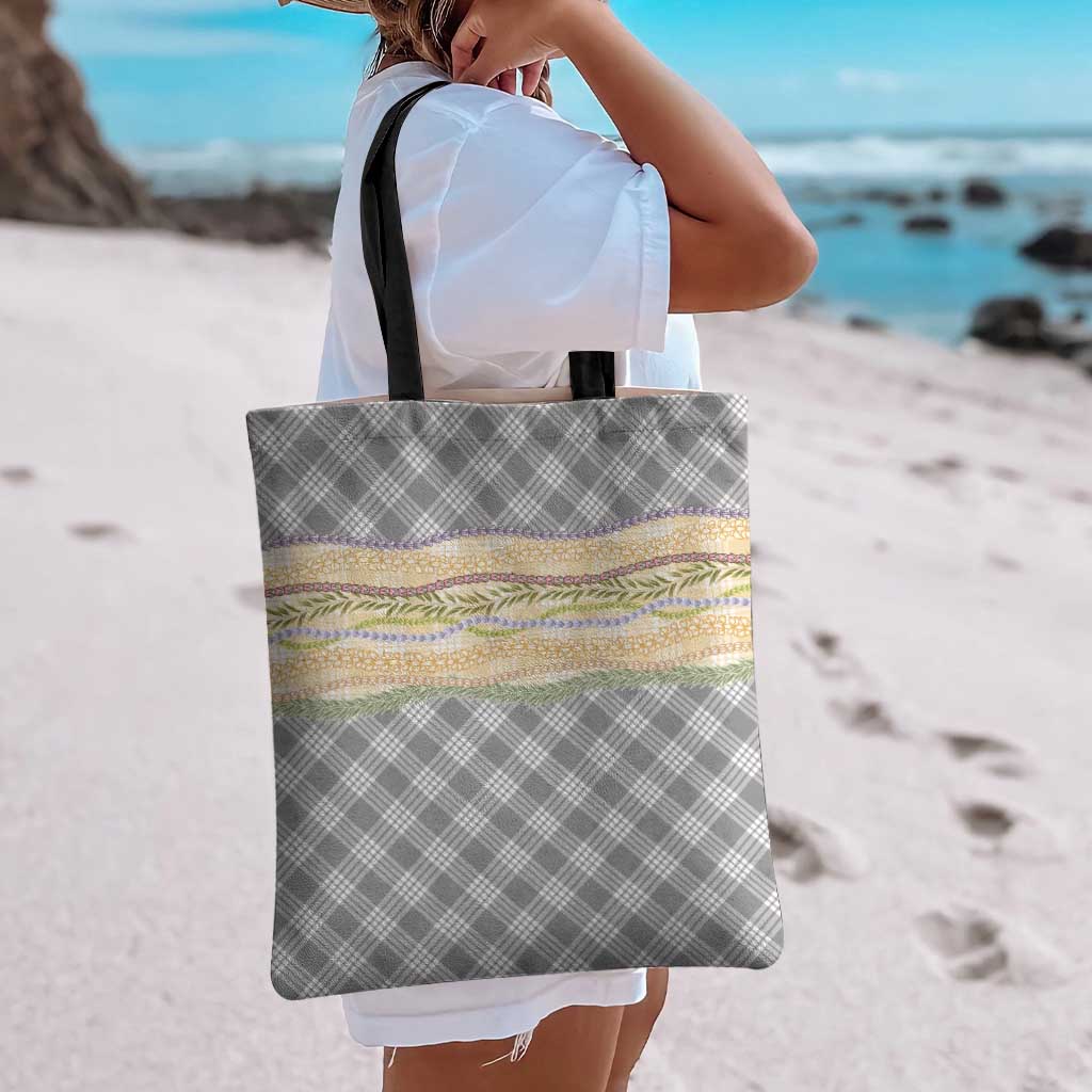 Gray Palaka Hawaii Leis Elegant Vibes Tote Bag