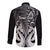 Personalised New Zealand Long Sleeve Button Shirt Te Manaia Mangopare Maori And Fern Black Style LT14 - Polynesian Pride