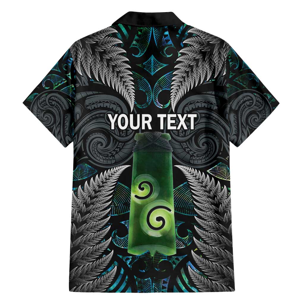 Personalised New Zealand Toki Family Matching Off Shoulder Maxi Dress and Hawaiian Shirt Silver Fern Mix Aotearoa Maori Pattern LT14 - Polynesian Pride