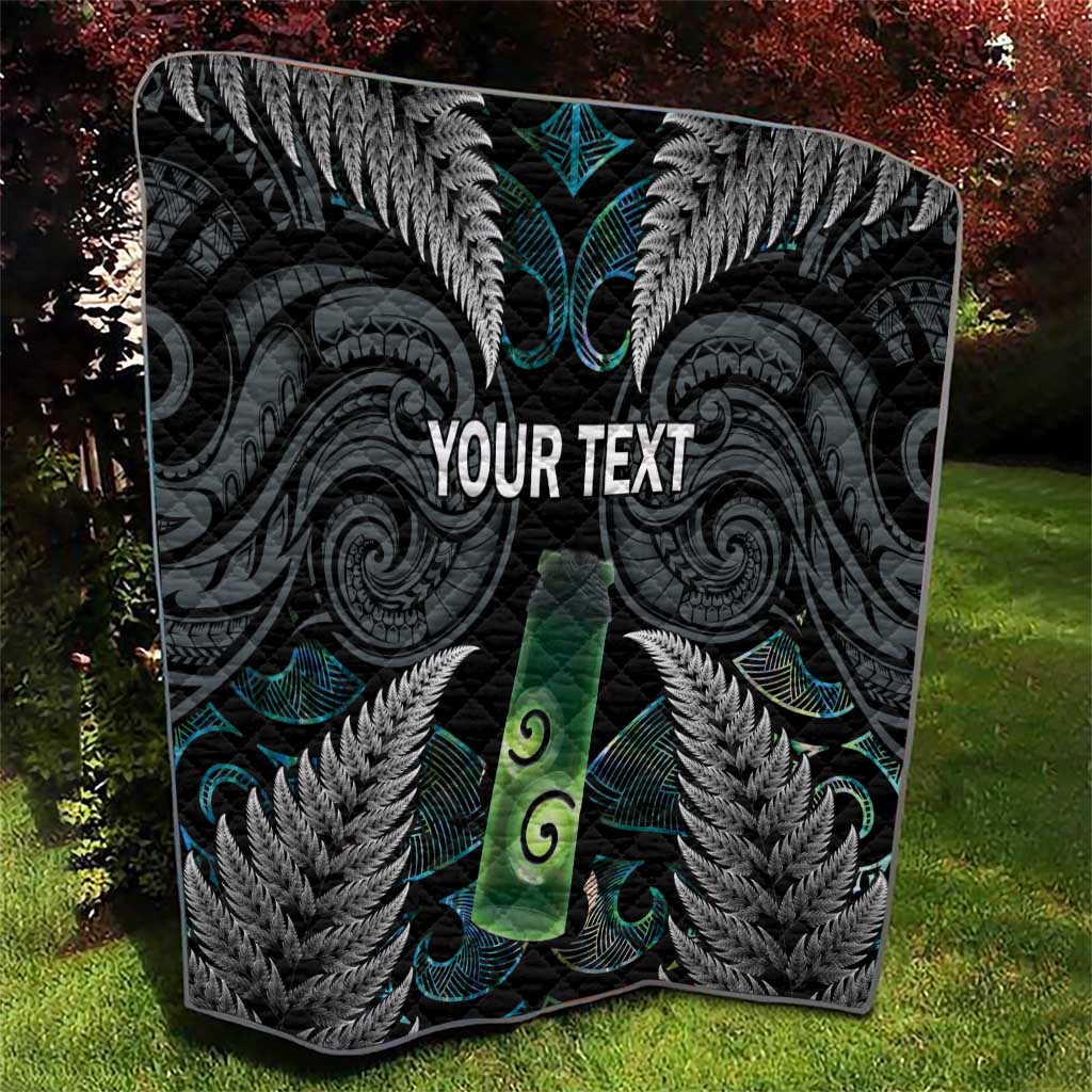 Personalised New Zealand Toki Quilt Silver Fern Mix Aotearoa Maori Pattern LT14 - Polynesian Pride