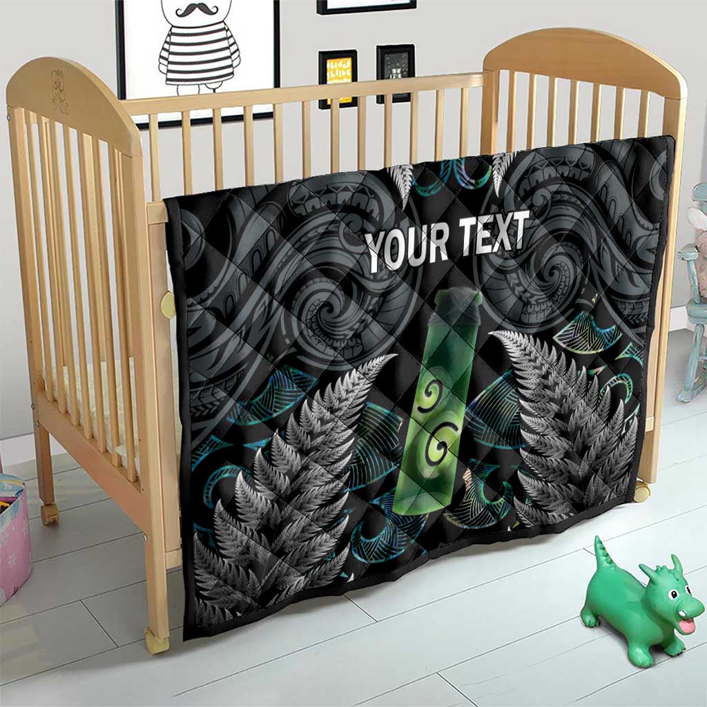 Personalised New Zealand Toki Quilt Silver Fern Mix Aotearoa Maori Pattern LT14 - Polynesian Pride