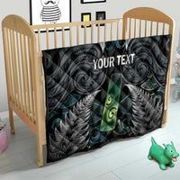 Personalised New Zealand Toki Quilt Silver Fern Mix Aotearoa Maori Pattern LT14 - Polynesian Pride