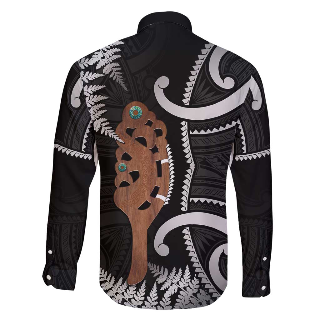 New Zealand Maripi Family Matching Short Sleeve Bodycon Dress and Hawaiian Shirt Silver Fern Mix Aotearoa Maori Pattern LT14 - Polynesian Pride
