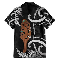 New Zealand Maripi Family Matching Summer Maxi Dress and Hawaiian Shirt Silver Fern Mix Aotearoa Maori Pattern LT14 - Polynesian Pride