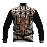 New Zealand Baseball Jacket Maori Maripi Knife With Poutama Art