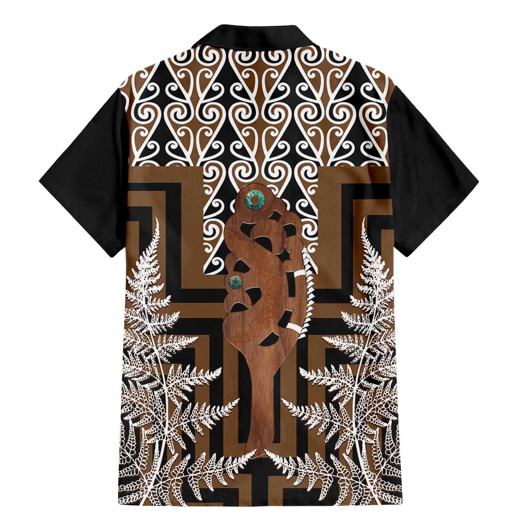 New Zealand Family Matching Mermaid Dress and Hawaiian Shirt Maori Maripi Knife With Poutama Art LT14 - Polynesian Pride