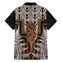 New Zealand Family Matching Tank Maxi Dress and Hawaiian Shirt Maori Maripi Knife With Poutama Art LT14 - Polynesian Pride