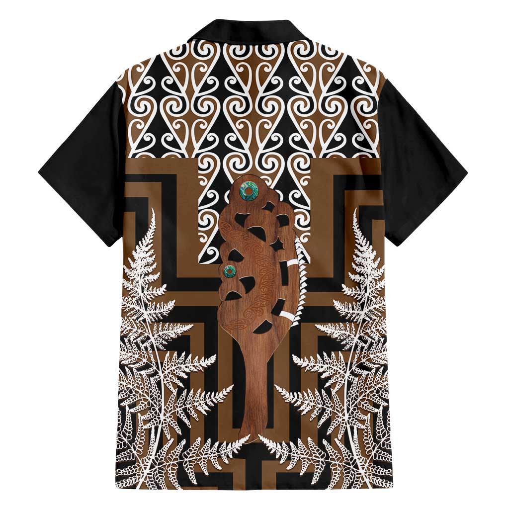 New Zealand Hawaiian Shirt Maori Maripi Knife With Poutama Art LT14 - Polynesian Pride