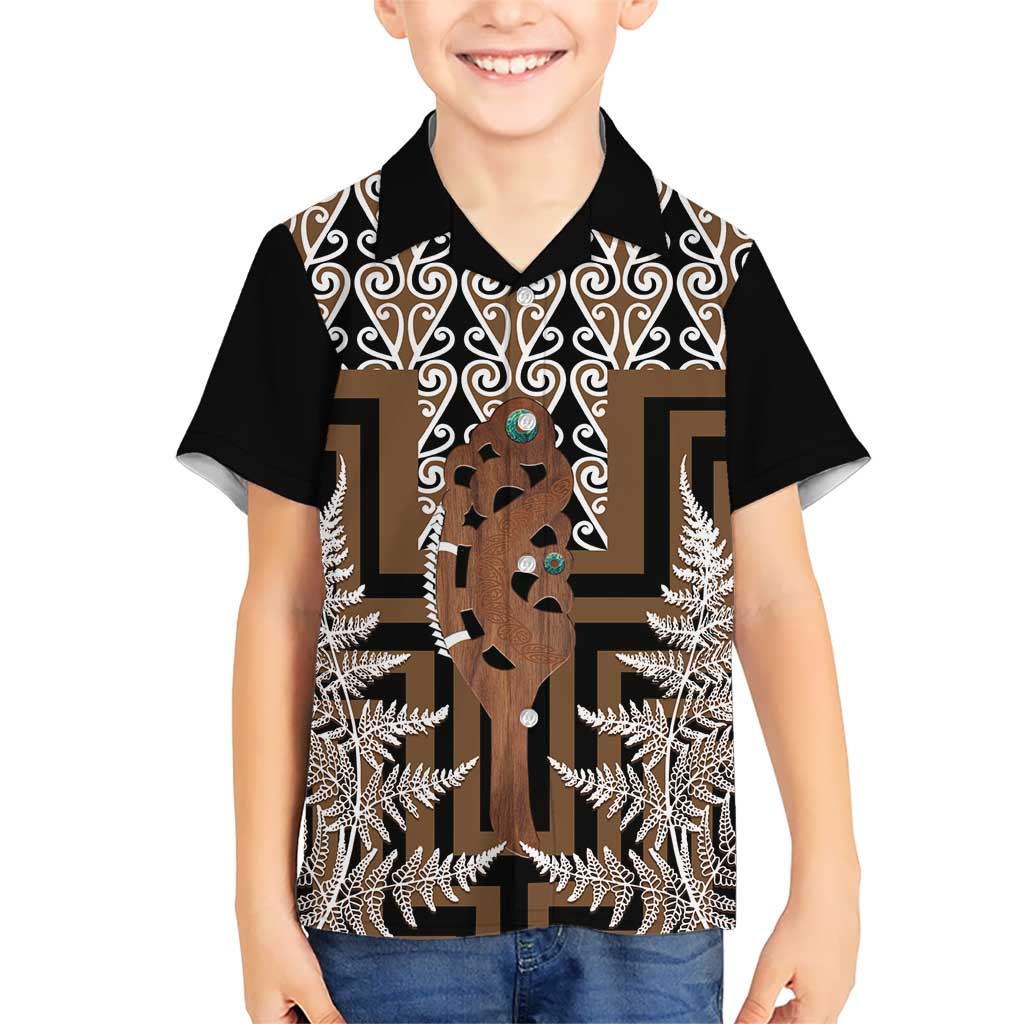 New Zealand Hawaiian Shirt Maori Maripi Knife With Poutama Art LT14 - Polynesian Pride