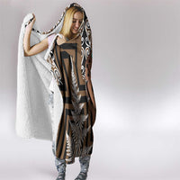 New Zealand Hooded Blanket Maori Maripi Knife With Poutama Art LT14 - Polynesian Pride