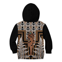 New Zealand Kid Hoodie Maori Maripi Knife With Poutama Art LT14 - Polynesian Pride