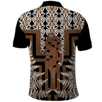 New Zealand Polo Shirt Maori Maripi Knife With Poutama Art LT14 - Polynesian Pride