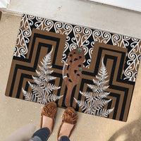 New Zealand Rubber Doormat Maori Maripi Knife With Poutama Art