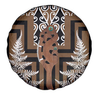 New Zealand Spare Tire Cover Maori Maripi Knife With Poutama Art LT14 - Polynesian Pride