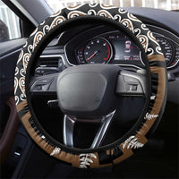 New Zealand Steering Wheel Cover Maori Maripi Knife With Poutama Art LT14 - Polynesian Pride