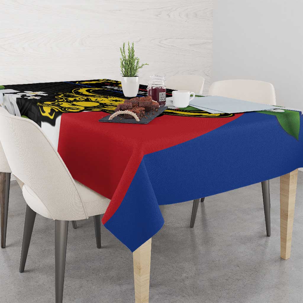 Personalised Philippines Carabao Tablecloth Filipino Sun Mix Sampaguita Flower