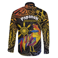 Philippines Sarimanok Family Matching Short Sleeve Bodycon Dress and Hawaiian Shirt Papanok Legendary Bird Okir Polynesian Pattern LT14 - Polynesian Pride