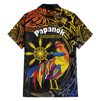 Philippines Sarimanok Hawaiian Shirt Papanok Legendary Bird Okir Polynesian Pattern